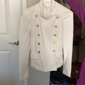 Isabel Marant Etoile White denim military coat